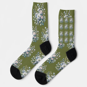 Benutzerdefiniertes Blumendesign Socken