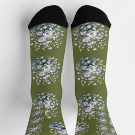 Benutzerdefiniertes Blumendesign  Socken