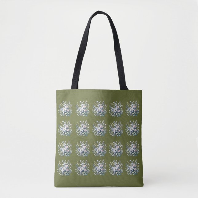 Benutzerdefiniertes Blumendesign  Tasche (Vorderseite)