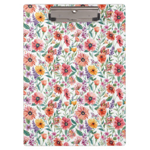 Benutzerdefiniertes Blumenmuster-Clipboard Klemmbrett