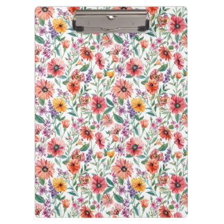 Benutzerdefiniertes Blumenmuster-Clipboard  Klemmbrett