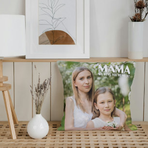 Benutzerdefiniertes Boho-„Mama“-Foto-Wurfkissen – Kissen