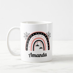 Benutzerdefiniertes Boho-Regenbogen-Halloween Kaffeetasse