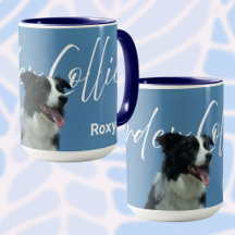 Benutzerdefiniertes Border Collie-Foto und Retro-T