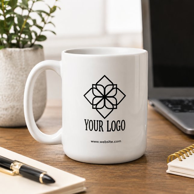 Benutzerdefiniertes Branding Geschäft Logo Kaffeetasse (Add Your Logo and Website Mug)