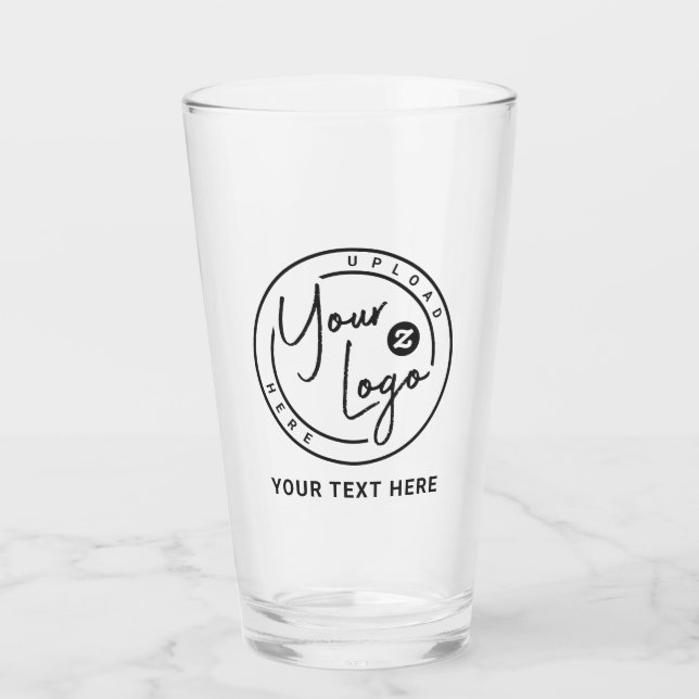 Benutzerdefiniertes Branding-Logo Geschäft Glas (Vorderseite)