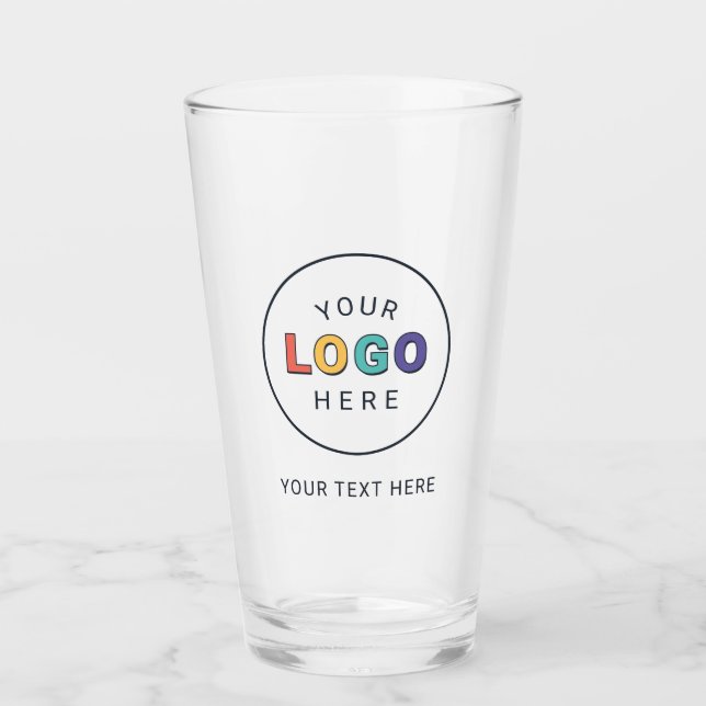 Benutzerdefiniertes Branding-Logo Geschäft  Glas (Vorderseite)