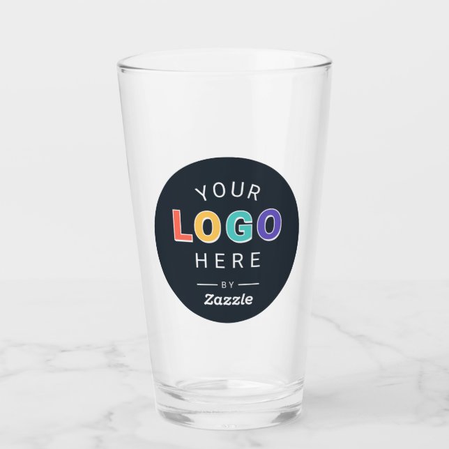 Benutzerdefiniertes Branding-Logo Geschäft Glas (Vorderseite)
