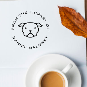 Benutzerdefiniertes Buch   Pitbull Gummistempel