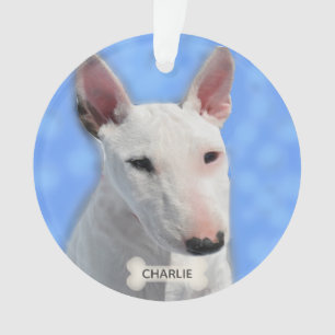 Benutzerdefiniertes Bull Terrier-Hundefoto Ornament