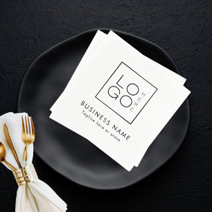 Benutzerdefiniertes Business-Logo und Party für Ve Serviette