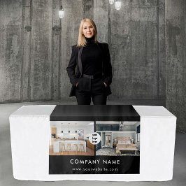 Benutzerdefiniertes Business Table Runner Banner R Wandteppich