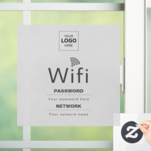 Benutzerdefiniertes Business-WiFi-Schild mit Ihrem Fensteraufkleber