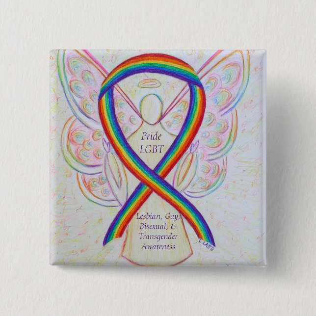 Benutzerdefiniertes Button für LGBT Primereness An (Vorderseite)