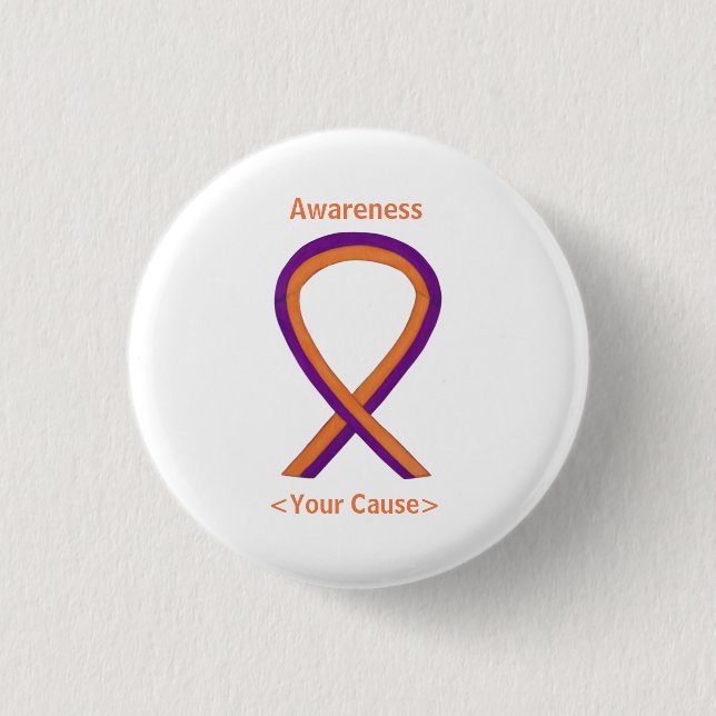 Benutzerdefiniertes Button für Orange & Orchid (Vorderseite)