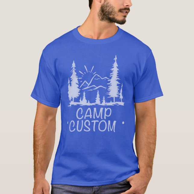 Benutzerdefiniertes Camp Retro T-Shirt (Vorderseite)