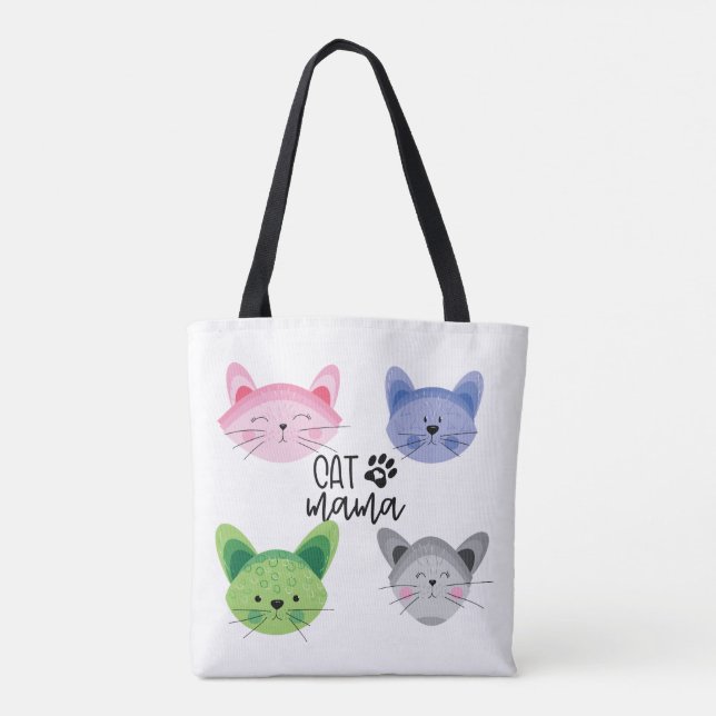 Benutzerdefiniertes Cat Mama-Design | Personalisie Tasche (Rückseite)