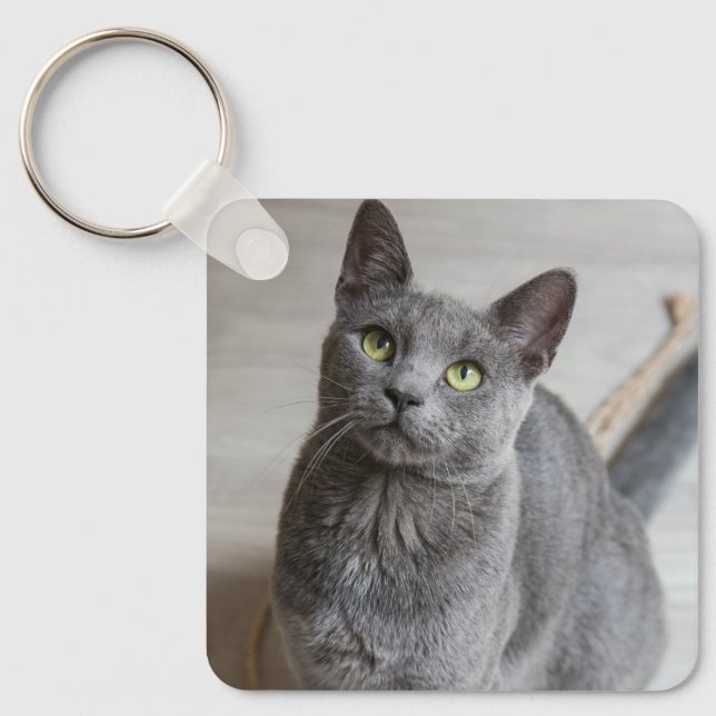 Benutzerdefiniertes Cat Pet-Foto Schlüsselanhänger (Vorderseite)