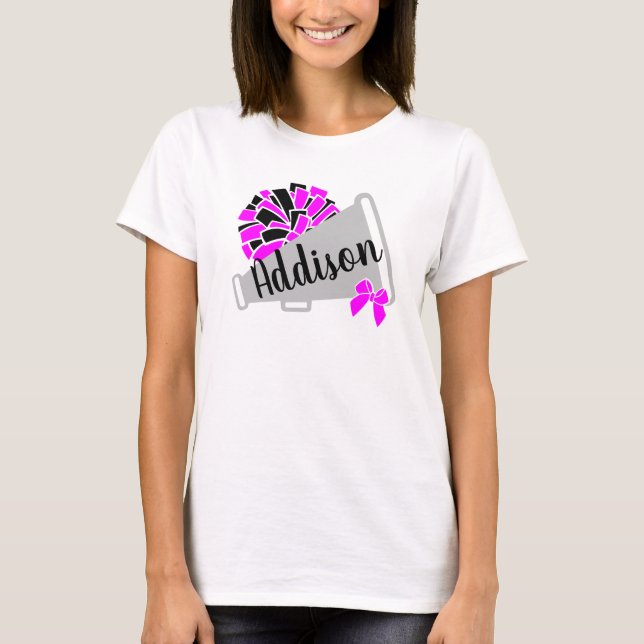 Benutzerdefiniertes Cheerleader-Shirt in Cheer Mag T-Shirt (Vorderseite)