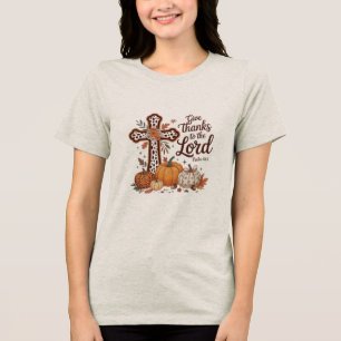 Benutzerdefiniertes Christentum Jesus Glaube Tri-Blend Shirt