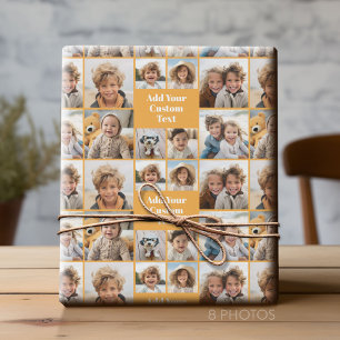 Benutzerdefiniertes Collage 8-Foto - Benutzerdefin Geschenkpapier