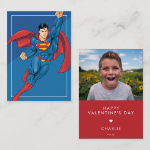 Benutzerdefiniertes Comic-Style Superman-Foto zum  Mitteilungskarte