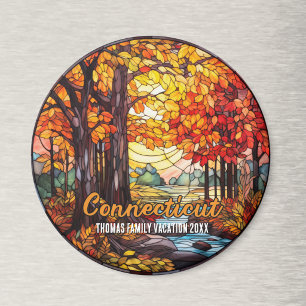 Benutzerdefiniertes Connecticut Urlaubs-Souvenir Magnet