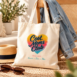Benutzerdefiniertes "Cool Moms Club"-Herz Tragetasche