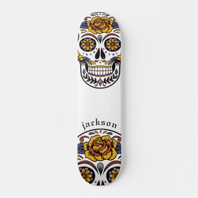 Benutzerdefiniertes Cooles Illustriertes Skateboar Skateboard (Vorne)