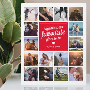 Benutzerdefiniertes Couple-Geschenk   FotoCollage Fotoplatte