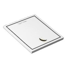 Benutzerdefiniertes Crescent Moon Floral Notepad