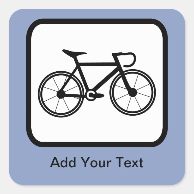 Benutzerdefiniertes Cyclin-Logo Quadratischer Aufkleber (Vorderseite)