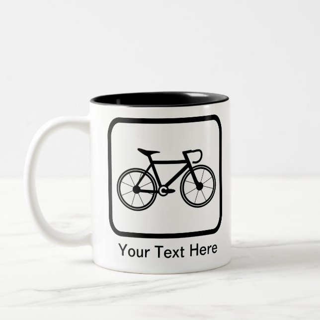 Benutzerdefiniertes Cyclin-Logo Zweifarbige Tasse (Links)