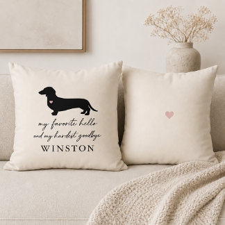 Benutzerdefiniertes Dachshund-Gedenkstück | Andenk Kissen
