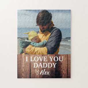 Benutzerdefiniertes Daddy-Puzzle Ich liebe dich Da