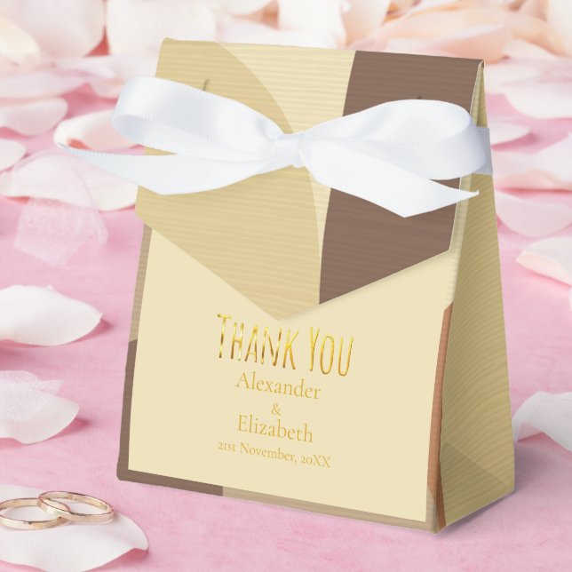 Benutzerdefiniertes Danke im Mittel Jahrhundert Vi Geschenkschachtel (Hochzeit)