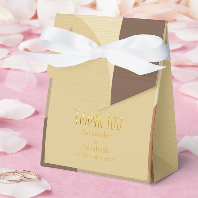 Benutzerdefiniertes Danke im Retro-Muster der Mitt Geschenkschachtel (Hochzeit)