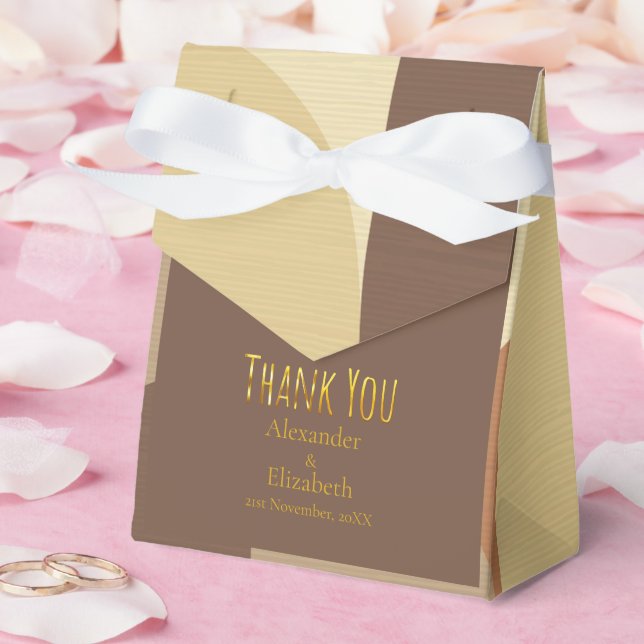 Benutzerdefiniertes Danke im Retro-Muster der Mitt Geschenkschachtel (Hochzeit)