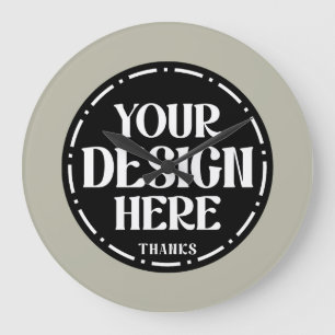 Benutzerdefiniertes Dankeschön-Geschenk-Design für Große Wanduhr