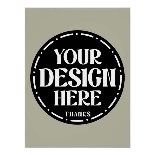 Benutzerdefiniertes Dankeschön-Geschenkdesign für  Poster (Vorderseite)