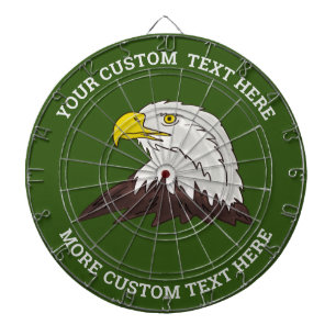 Benutzerdefiniertes Dartboard mit Logo des amerika Dartscheibe