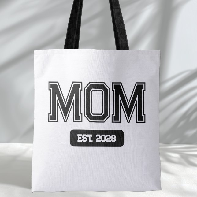 Benutzerdefiniertes Datum Neue Mama Tasche (Mom Est. Tote Bag)