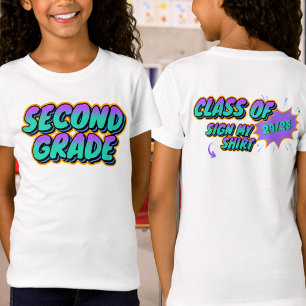 Benutzerdefiniertes Datum Zweite Stufe Unterschrei T-Shirt