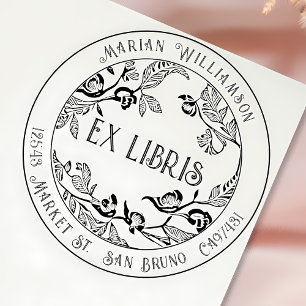Benutzerdefiniertes Deco Ex Libris Buchzeichen mit Gummistempel