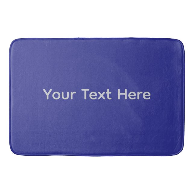 Benutzerdefiniertes Design blau Badematte (Vorderseite)