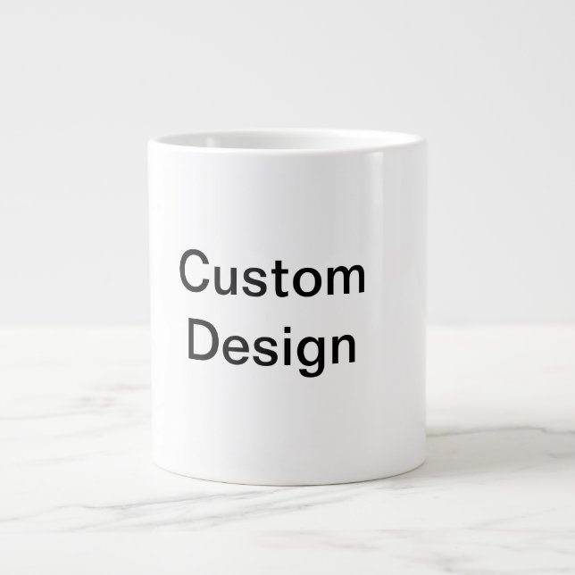 Benutzerdefiniertes Design Jumbo-Tasse (Vorderseite)