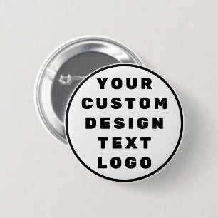 Benutzerdefiniertes Design Text Logo Personalisier Button