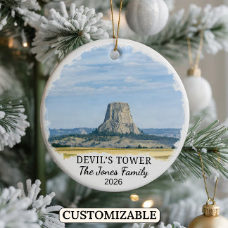 Benutzerdefiniertes Devils-Tower-Nationalmonument, Keramik Ornament