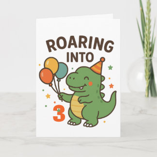 Benutzerdefiniertes Dino-Geburtstags-T-Shirt und H Karte