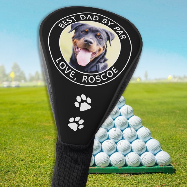 Benutzerdefiniertes DOG-Foto Bester VATER nach Par Golf Headcover (Von Creator hochgeladen)